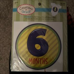 NEW IN PACKAGE creations by grace wearable stickers for baby’s shirts retail $9